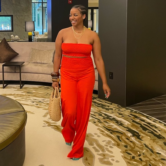 Ruched Pant Set - Picture 1 of 4